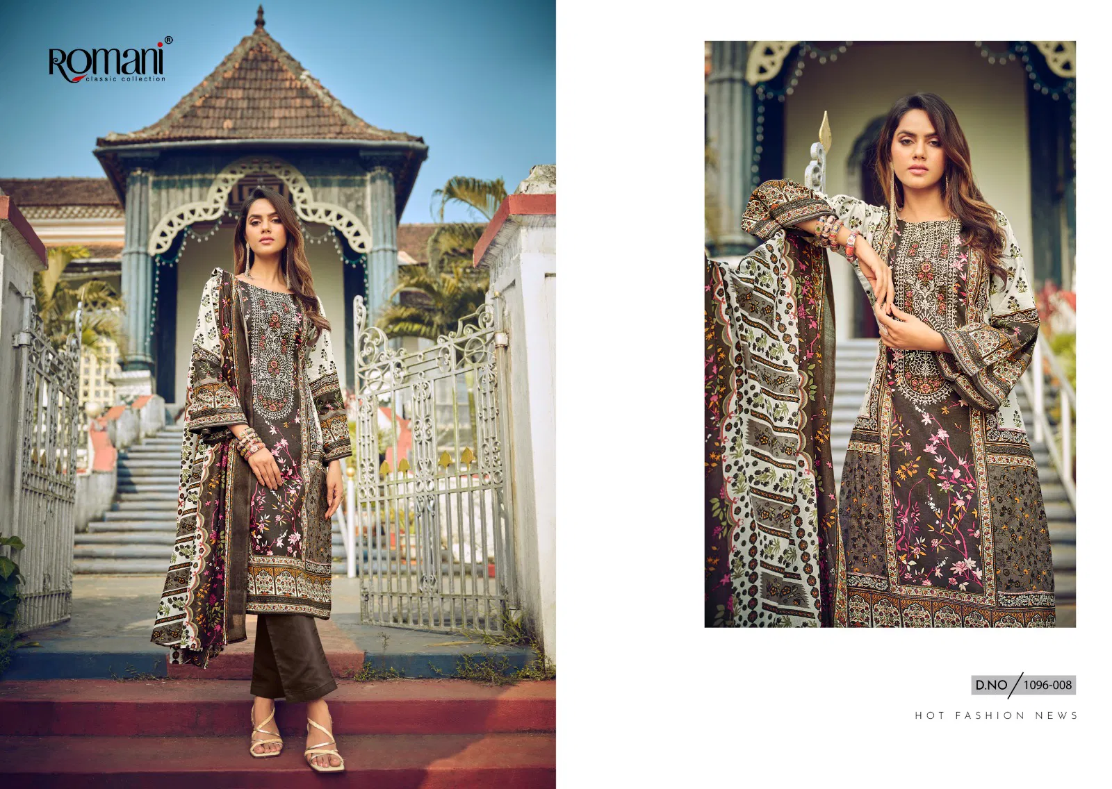 Aarzu by Romani Vol 13 Soft Cotton Digital Printed Dress Material